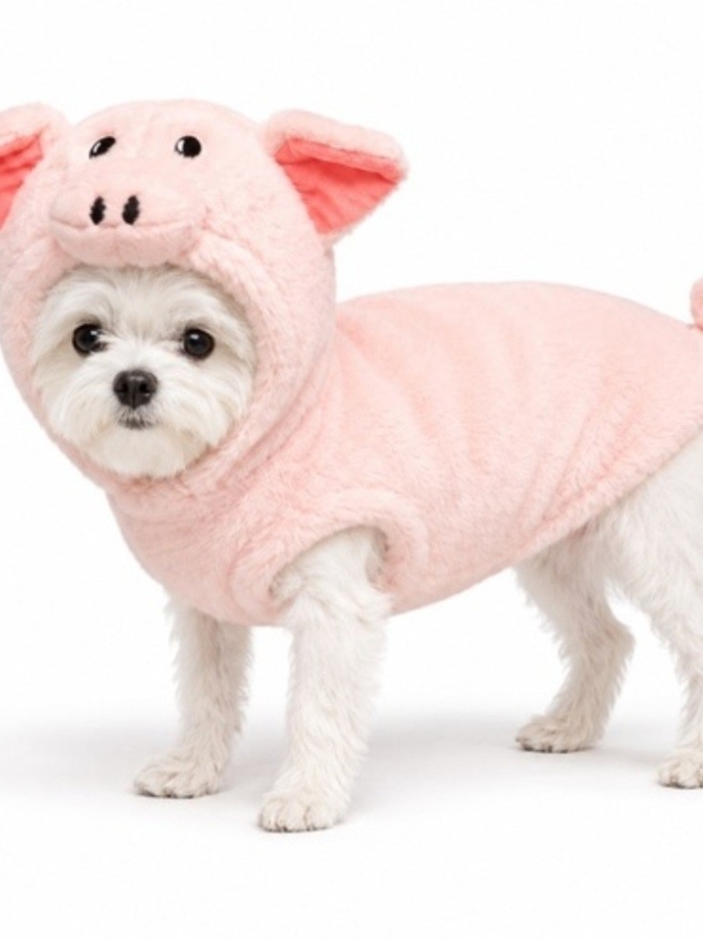 🆕️ Pup Crew Dog Plush Pink Pig Halloween Costume